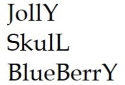 Заявка на торговельну марку № m202112883: jolly skull blueberry