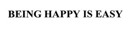 Свідоцтво торговельну марку № 311921 (заявка m202004852): being happy is easy