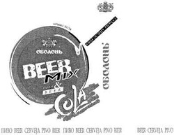 Свідоцтво торговельну марку № 87906 (заявка m200609630): оболонь; бірмікс кола; cola beer; high quality product