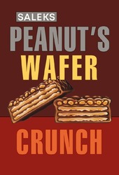 Заявка на торговельну марку № m202307049: peanuts; saleks peanut's wafer crunch