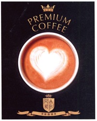 Свідоцтво торговельну марку № 213443 (заявка m201503860): premium coffee; rakb; rk; ab