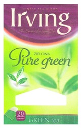 Свідоцтво торговельну марку № 116637 (заявка m200803276): irving; pure green; zielona; green tea; finest tea blend
