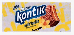 Свідоцтво торговельну марку № 288479 (заявка m201830202): super kontik; milk vanilla sandwich cookie