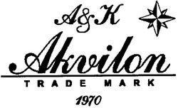 Заявка на торговельну марку № m200500804: a&k; a & k; akvilon; trade mark; 1970; ак; а&к