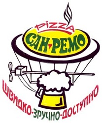 Заявка на торговельну марку № 2001116992: швидко зручно доступно; pizza; cah-pemo; сан-ремо