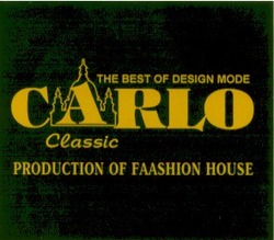 Заявка на торговельну марку № 2001117539: carlo; the best of design mode