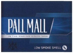 Свідоцтво торговельну марку № 235173 (заявка m201609570): pall mall; in the making since 1899; low smoke smell