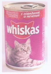 Свідоцтво торговельну марку № 77325 (заявка m200510782): whiskas; с говядиной и печенью; кусочки желе