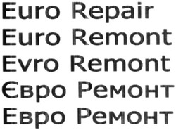 Заявка на торговельну марку № m202001028: евро ремонт; євро ремонт; evro remont; euro remont; euro repair