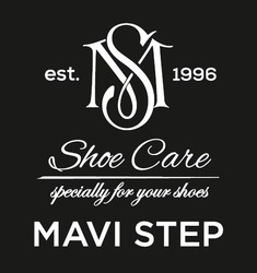 Заявка на торговельну марку № m202308545: mavi step; specially for your shoes; shoe care; est.1996; ms; sm
