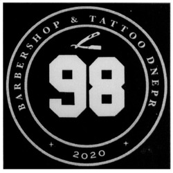 Свідоцтво торговельну марку № 324468 (заявка m202018974): barbershop&tattoo dnepr; 2020; 98