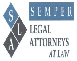 Свідоцтво торговельну марку № 254272 (заявка m201706721): semper legal attorneys at law; sla