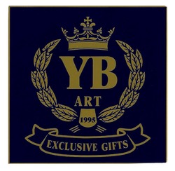Свідоцтво торговельну марку № 296317 (заявка m201905977): yb art 1995; exclusive gifts