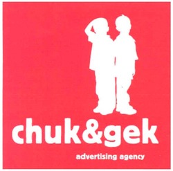 Заявка на торговельну марку № m200804268: chuk&gek; advertising agency