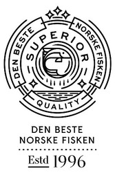 Заявка на торговельну марку № m201928370: den beste norske fisken superior quality de beste norske fisken estd 1996