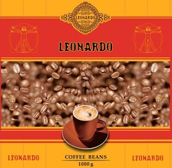 Свідоцтво торговельну марку № 320580 (заявка m201933477): leonardo coffee beans 1000g