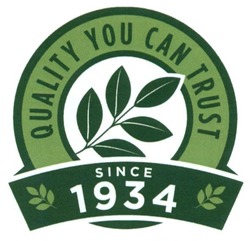 Заявка на торговельну марку № m201523917: quality you can trust; since 1934