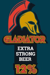 Заявка на торговельну марку № m202118964: gladiator; extra strong beer 12%