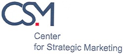 Заявка на торговельну марку № m200713413: csm; center for strategic marketing