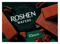 Свідоцтво торговельну марку № 277277 (заявка m201809616): roshen wafers; choco; made with expertise; created with passion