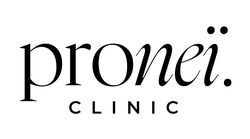 Заявка на торговельну марку № m202409678: clinic; pronei; про неї; proneї.