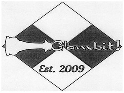 Свідоцтво торговельну марку № 281904 (заявка m201813344): g+ambit!; gambit; est.2009; est 2009
