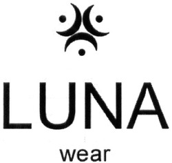 Свідоцтво торговельну марку № 339576 (заявка m202026138): luna wear