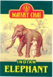 Свідоцтво торговельну марку № 36401 (заявка 2001117072): indian elephant; maisky chai