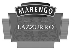 Заявка на торговельну марку № m201824908: marengo lazzurro; sparkling blend; коктейль винний ігристий ароматизований напівсолодкий блакитний маренго лаззурро