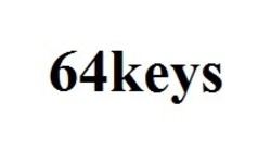 Свідоцтво торговельну марку № 286655 (заявка m201826270): 64keys; 64 keys