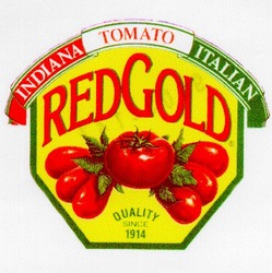 Свідоцтво торговельну марку № 18002 (заявка 96092147): indiana tomato italian red gold since 1914 quality