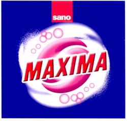 Свідоцтво торговельну марку № 162161 (заявка m201116935): maxima; sano; махіма
