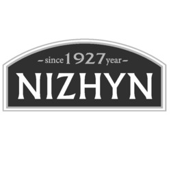 Свідоцтво торговельну марку № 343301 (заявка m202129712): nizhyn; since 1927 year
