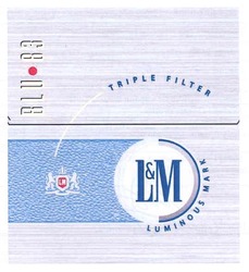 Свідоцтво торговельну марку № 145705 (заявка m201010082): blu 83; triple filter; l&m; lm; luminous mark