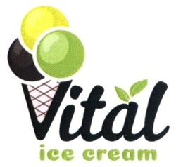 Свідоцтво торговельну марку № 295278 (заявка m201829386): vital ice cream; ісе