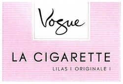 Свідоцтво торговельну марку № 276549 (заявка m201810213): vogue; la cigarette lilas originale