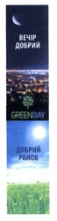 Заявка на торговельну марку № m201818854: greenday; green day; вечір добрий; добрий ранок