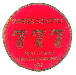 Свідоцтво торговельну марку № 100113 (заявка m200720058): three sevens; best thread; for fast machines; 40/2; 777