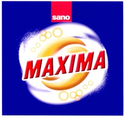 Свідоцтво торговельну марку № 162162 (заявка m201116936): maxima; sano; махіма