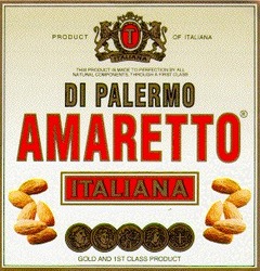 Заявка на торговельну марку № 95123427: di palermo, amaretto, italiana, t; т