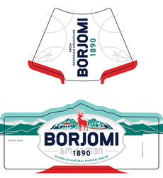 Заявка на торговельну марку № m202409115: bottled ot source; georgian natural mineral water; scan for more; from georgian mountains; 1890; borjomi