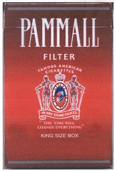 Заявка на торговельну марку № 20040808659: pammall; filter; king size box; famous american; cigarettes
