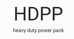 Заявка на торговельну марку № m202127611: hdpp; heavy duty power pack