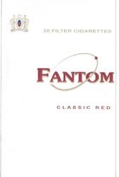 Свідоцтво торговельну марку № 120606 (заявка m200821198): fantom; 20 filter cigarettes; classic red