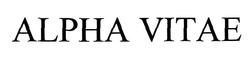 Свідоцтво торговельну марку № 294674 (заявка m201929448): alpha vitae