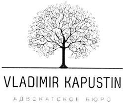 Свідоцтво торговельну марку № 153089 (заявка m201107205): vladimir kapustin адвокатское бюро