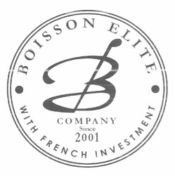Свідоцтво торговельну марку № 171162 (заявка m201208700): boisson elite; company; since 2001; with french investment