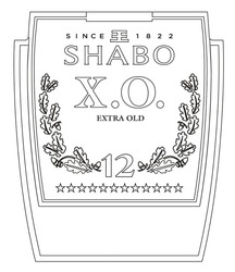 Свідоцтво торговельну марку № 319717 (заявка m202009983): 12; shabo; since 1822; extra old; x.o.; xo; х.о.; хо