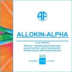 Свідоцтво торговельну марку № 345000 (заявка m202118776): aa; active ingredient; af; alloferon-hystidyl-glycyl-valyl-seryl-glutaminyl-glycine; alloferon 1 mg xx vials; allokin-alpha; each vial contains; аа; хх