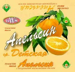 Свідоцтво торговельну марку № 25001 (заявка 99051480): апельсин gws